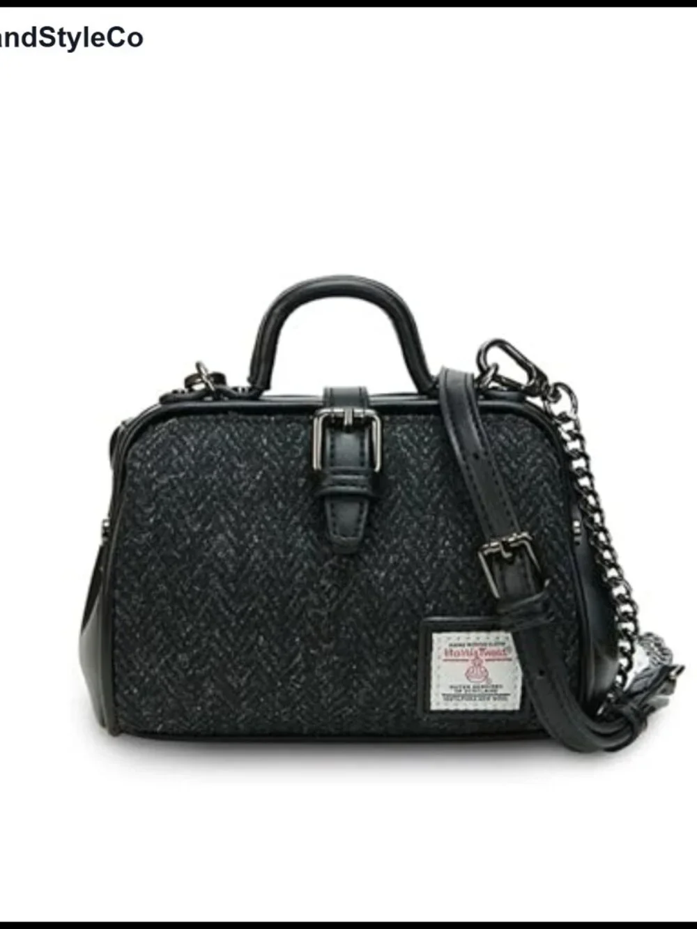 Islander Harris Tweed Mini Doctor Bag Women's Microfiber Leather Satchel